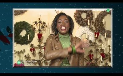 La presentadora Francine Gálvez os desea Feliz Navidad